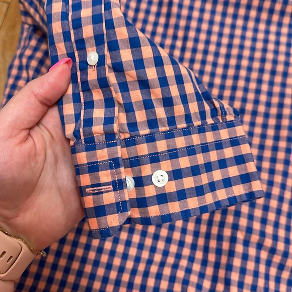 Nautica Classic Fit Gingham Long Sleeve Button Down - Picture 5 of 5